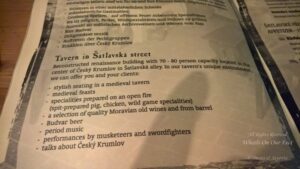 Best restaurants of Cesky Krumlov, Czech Republic