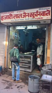 Old Delhi Food Trail - Hazarilal Jain Khurchanwale at Kinari Bazar