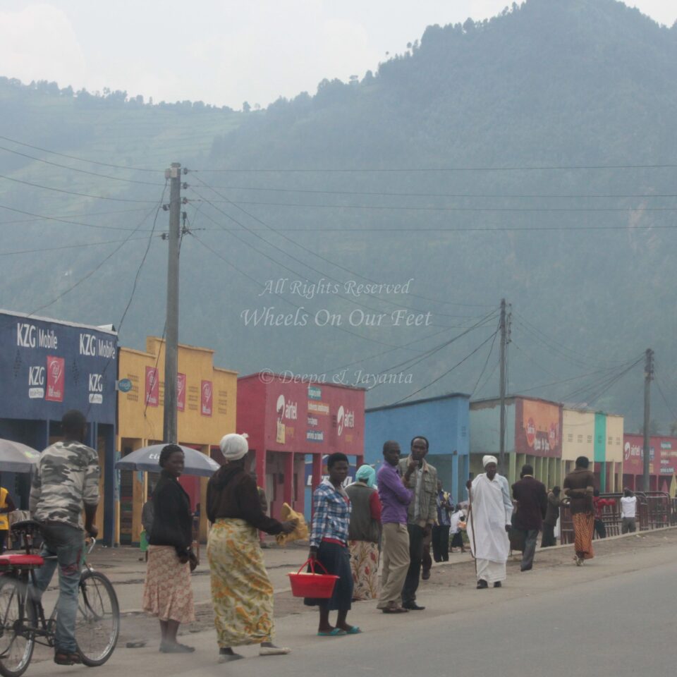 Drive from Kigali to Gisenyi, in Rwanda.