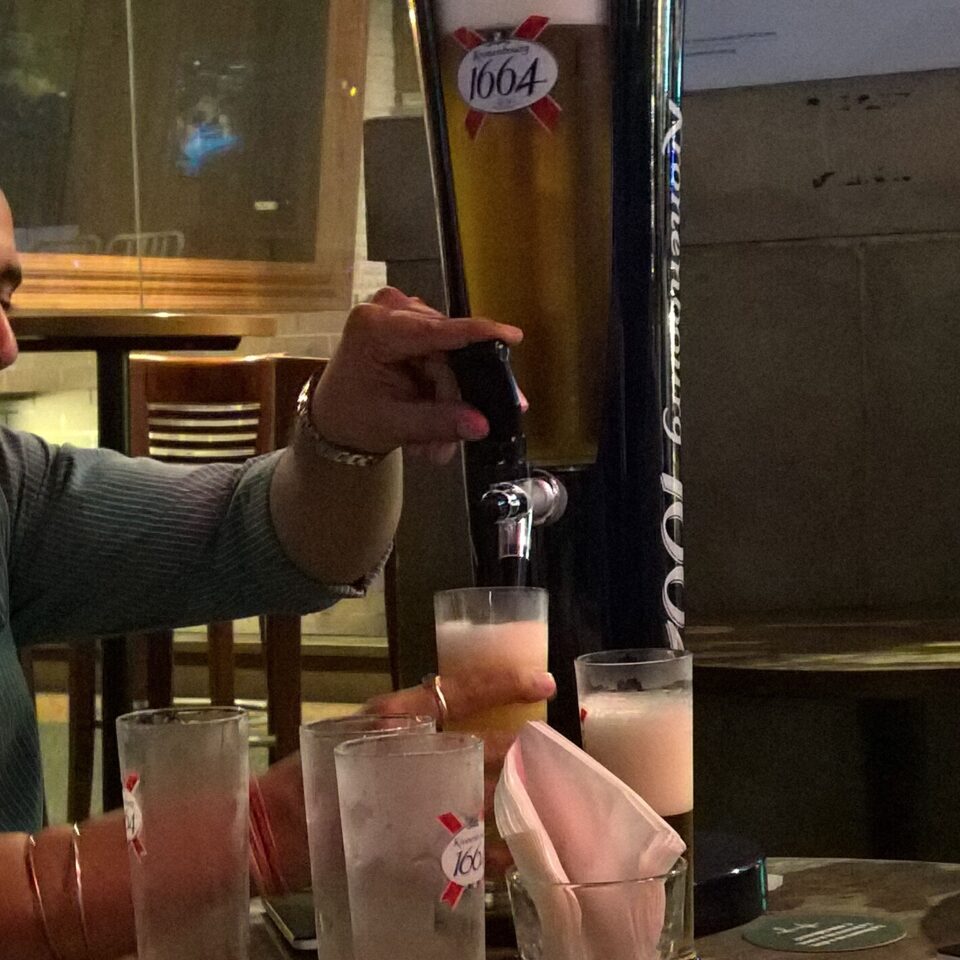 Beer in Clare Quay Singapore