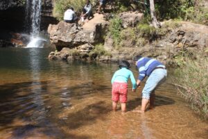 Sight seeing in Panchmarhi -- Apsara Falls