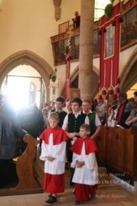 Corpus Christi procession in Hallstat, Austria