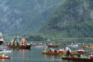 Corpus Christi procession in Hallstat, Austria