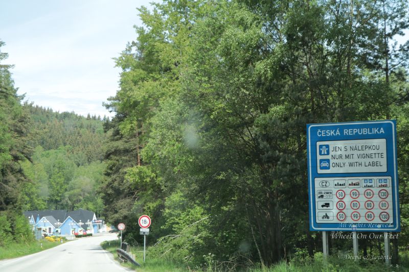 Drive from Hallstat (Austria) to Cesky Krumlov (Czech Republic)