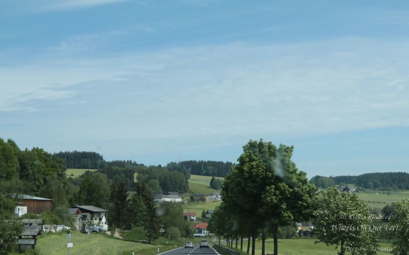 Drive from Hallstat (Austria) to Cesky Krumlov (Czech Republic)