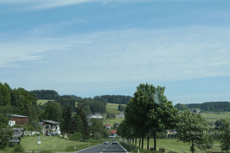 Drive from Hallstat (Austria) to Cesky Krumlov (Czech Republic)