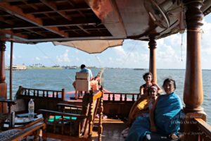 Houseboat cruise in the backwaters of Kerala, India