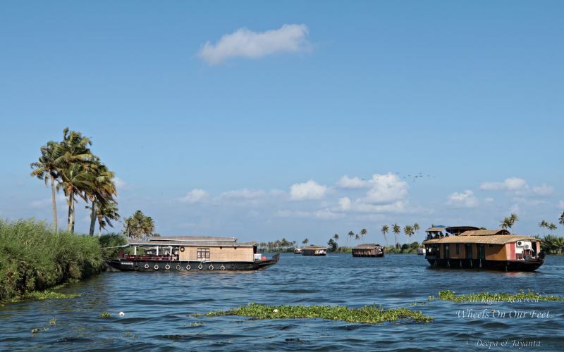 Houseboat cruise in the backwaters of Kerala, India