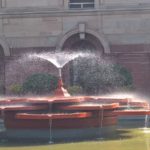 The Mughal Gardens, Rashtrapati Bhavan in Delhi, India