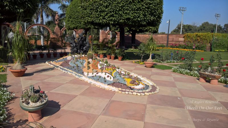 The Mughal Gardens, Rashtrapati Bhavan in Delhi, India